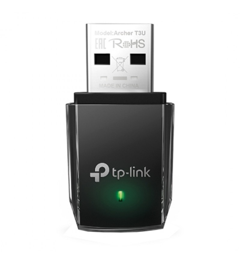Adaptador USB TP-LINK ARCHER T3U AC1300 MINI DUAL - Negro
