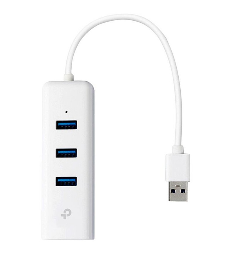 Adaptador USB TP-Link UE330 3-Port USB 3.0 Hub Ethernet - Blanco