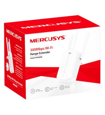 Repetidor de Señal Mercusys MW300RE 300Mbps en 2.4GHz/ - Blanco 