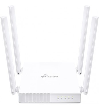 Router TP-Link Archer C21 AC750 de 300Mbps en 2.4GHz + 433Mbps en 5GHz con 4 Antenas/Bivolt - Blanco