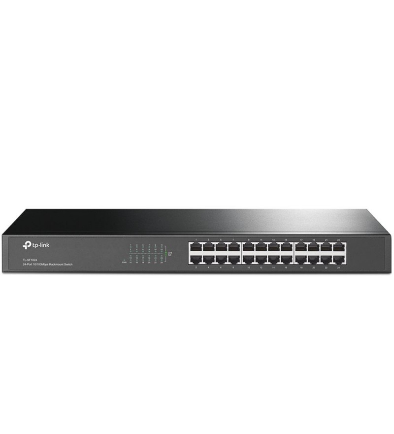 Switch TP-Link TL-SF1024 con 24 Puertos de 10/100Mbps - Negro