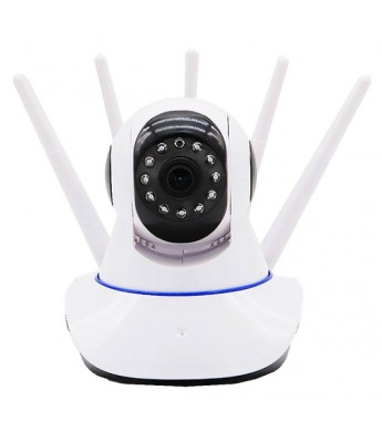 Cámara IP Tucano TC-YT-B89 HD con 5 Antenas Wi-Fi/MicroSD - Blanco
