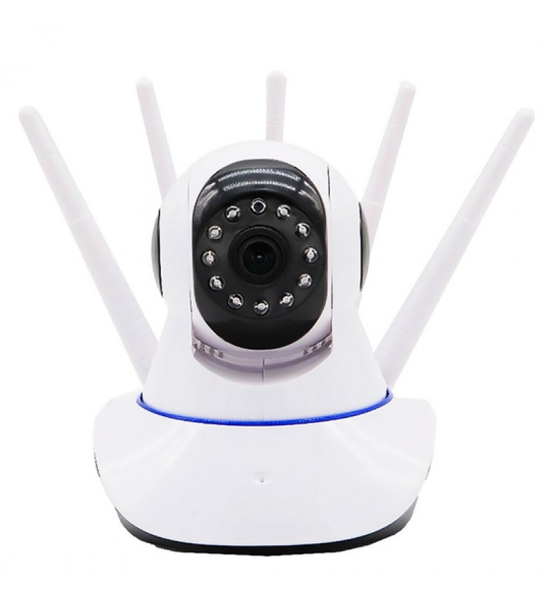 Cámara IP Tucano TC-YT-B89 HD con 5 Antenas Wi-Fi/MicroSD - Blanco