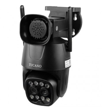 Cámara IP Tucano TC-PT28 FHD Wi-Fi/MicroSD/IP66 - Negro
