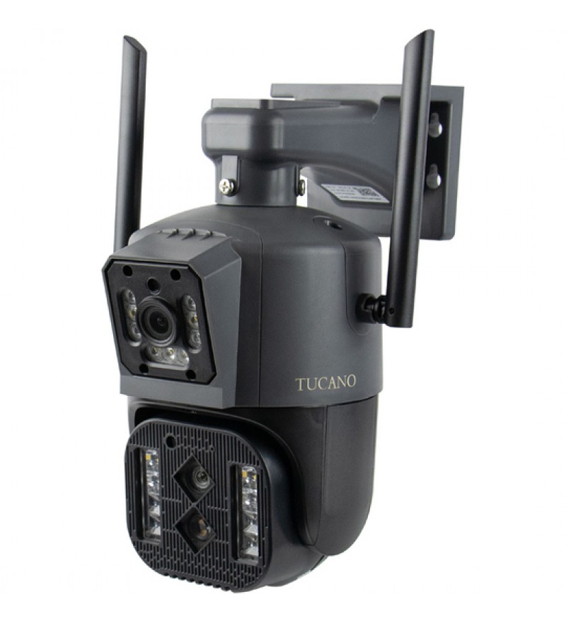 Cámara IP Tucano TC-PT42 FHD Wi-Fi/MicroSD/IP66 - Negro