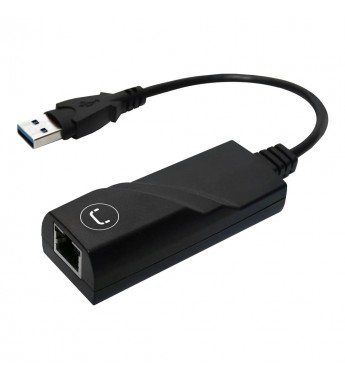 Cable Adaptador Unno Tekno AD3003BK USB-A para Lan RJ45