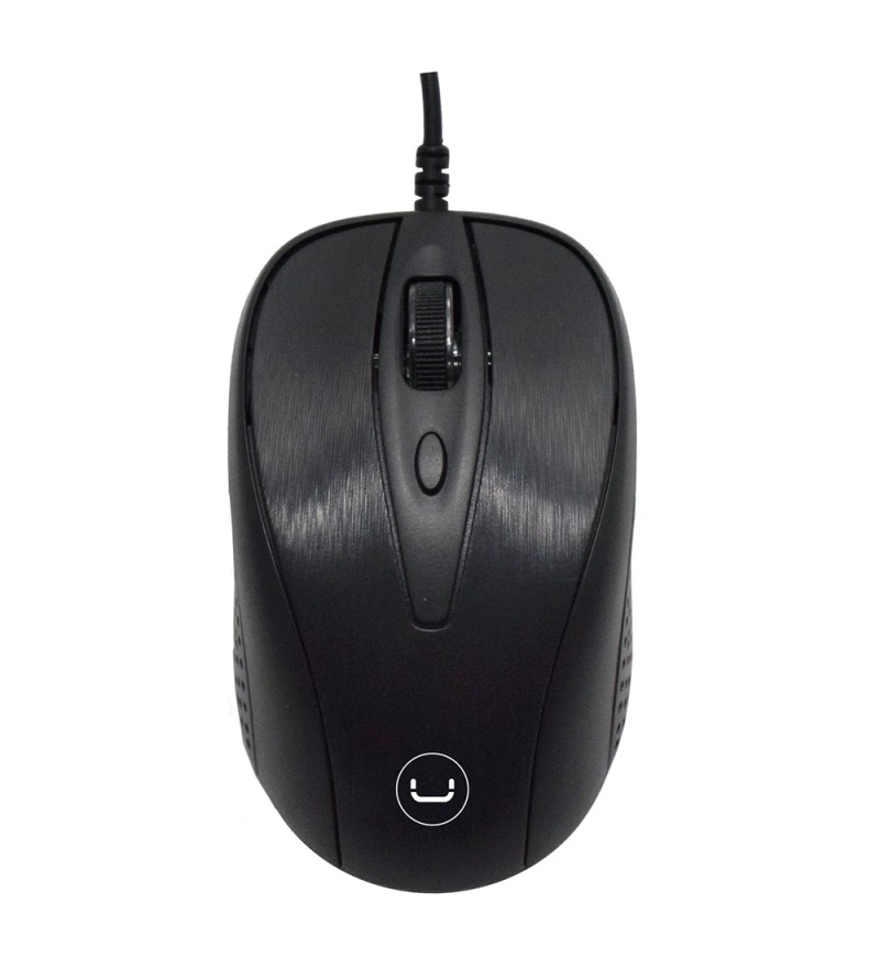 Mouse Unnotekno Trek MS6513BK 1600DPI/1.5m/USB - Negro