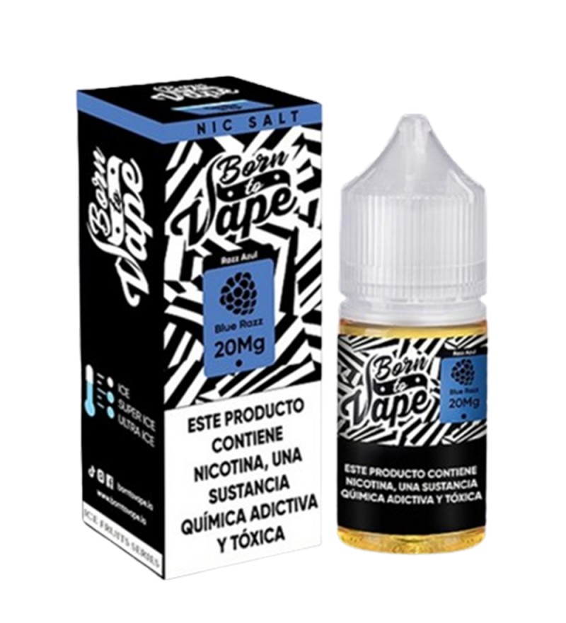 Esencia para Vape E-Liquid Born To Vape Blue Razz 20mg - 30mL