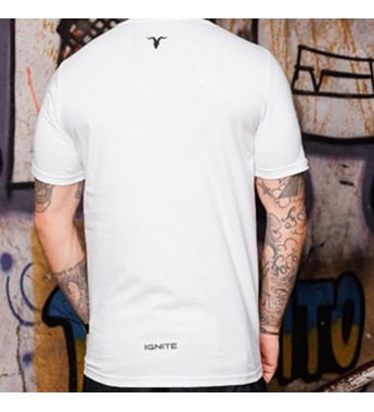 Remera Ignite Regular 61003 Masculino - Blanco/Negro