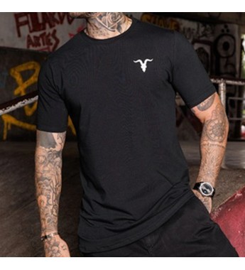 Remera Ignite Long IGNT 63003 Masculino - Blanco/Negro