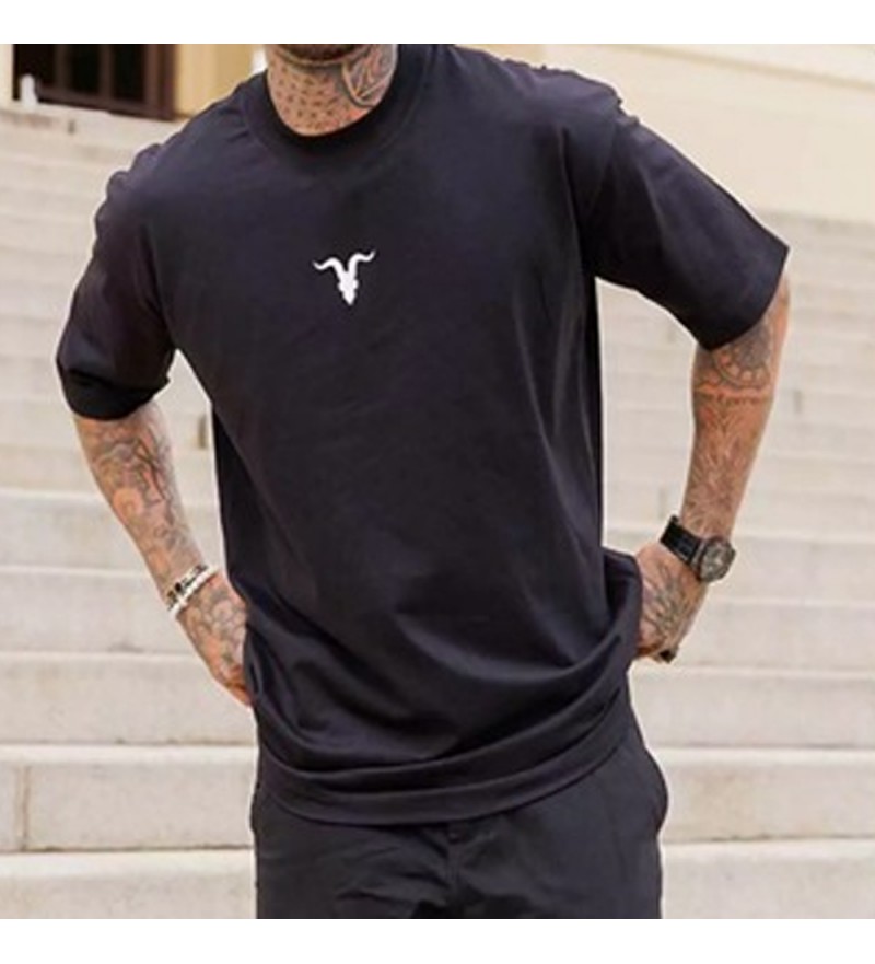 Remera Ignite Oversized 64001 IGN Masculino - Negro/Blanco