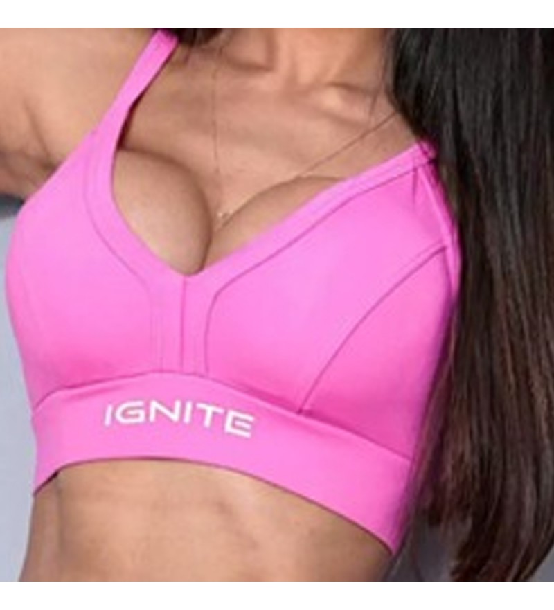 Top Ignite Rec Femenino 68004 - Black/Pink