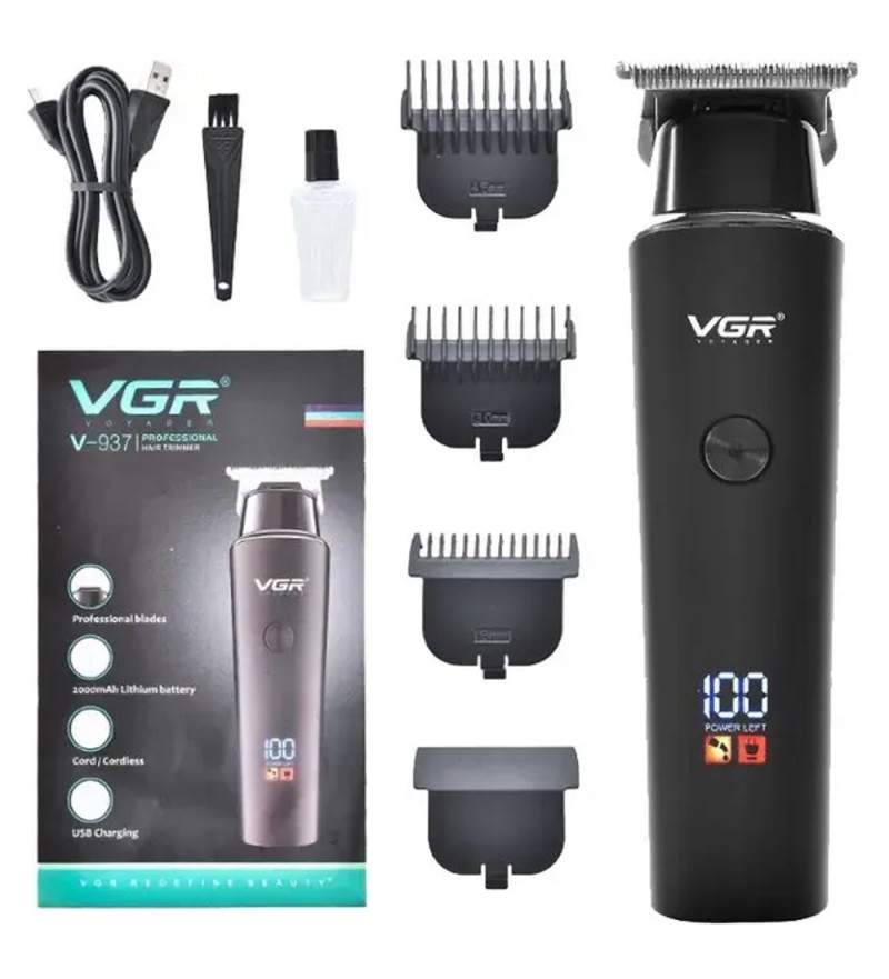 Cortador De Pelo Voyager V-937 USB Recargable- Negro