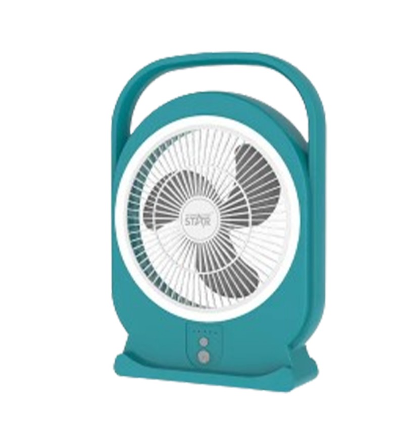Ventilador de Mesa Winningstar ST-4064 8" 6W/Recargable/USB-C/5Vel - Turquesa