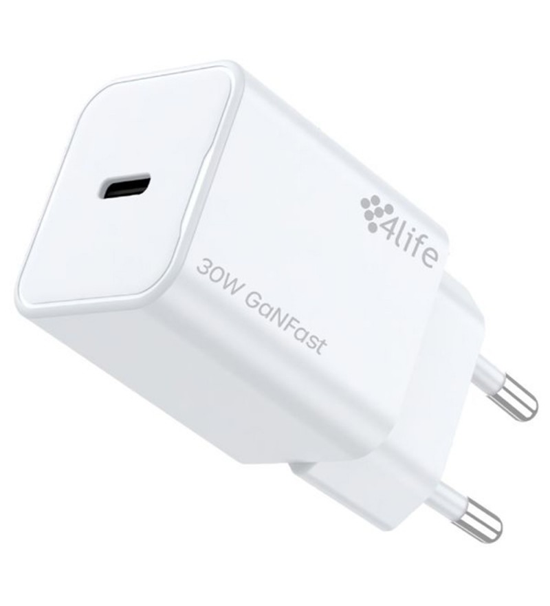 Adaptador 4Life FL8230CGW s/cable 30W/USBC - White