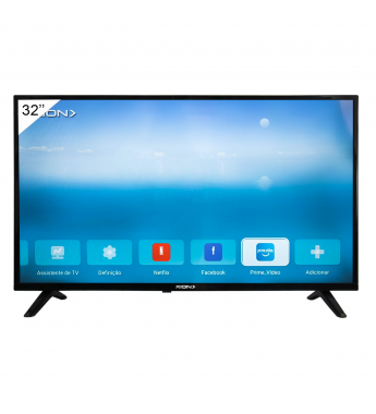Smart TV LED 32" XION LE32SLIM HD HDMI/USB/Android - Negro
