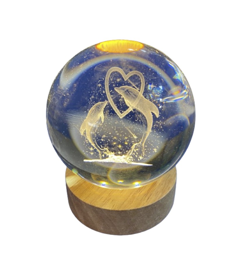  Lampara Esfera de Mesa Xtrad SH-071 - Delfines