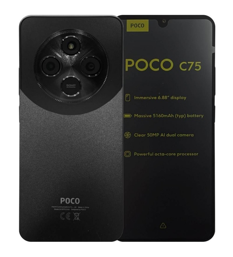 Smartphone Xiaomi Poco C75 LTE DS 8/256GB 6.88" - Black