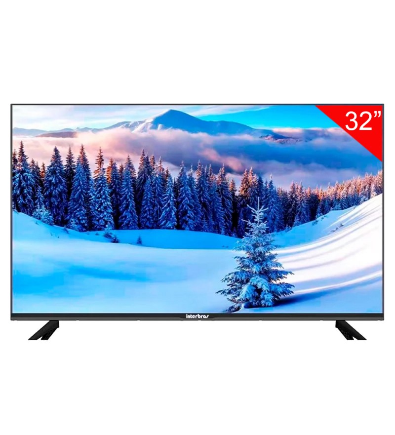 Smart TV QLED de 32" Interbras 3200TV HD/HDMI/USB/BT/Android