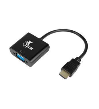 Cable Adaptador HDMI XTC-363 HDMI Macho A VGA Hembra - Negro