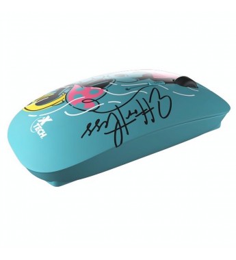 Mouse XTech Disney Minnie Mouse XTM-D340MM Wireless 1600 DPI con 4 Botones - Celeste