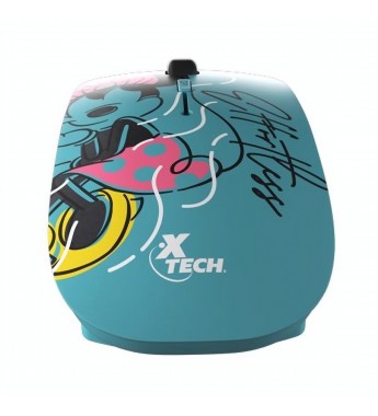 Mouse XTech Disney Minnie Mouse XTM-D340MM Wireless 1600 DPI con 4 Botones - Celeste