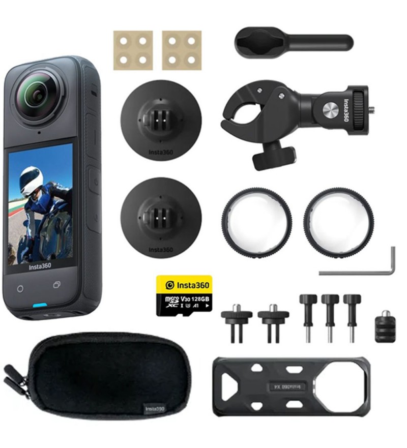 Cámara Action Insta360 X4 Cinsabma Kit Mototcycle Bundle