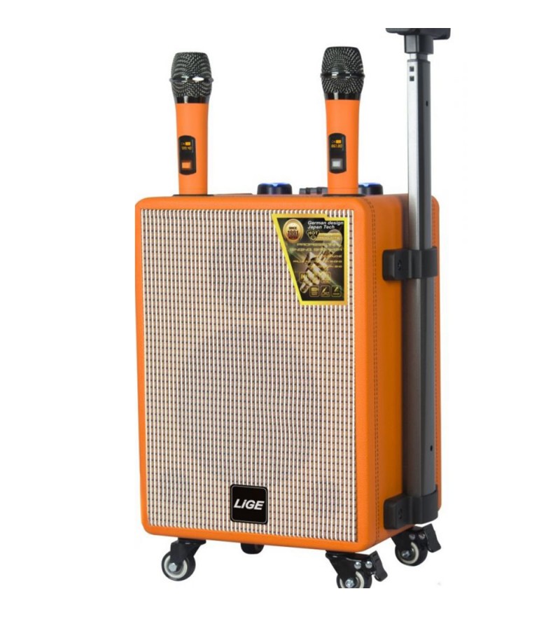 Parlante Lige 8 Vintage 8" 1800W/2 Micrófonos - Orange
