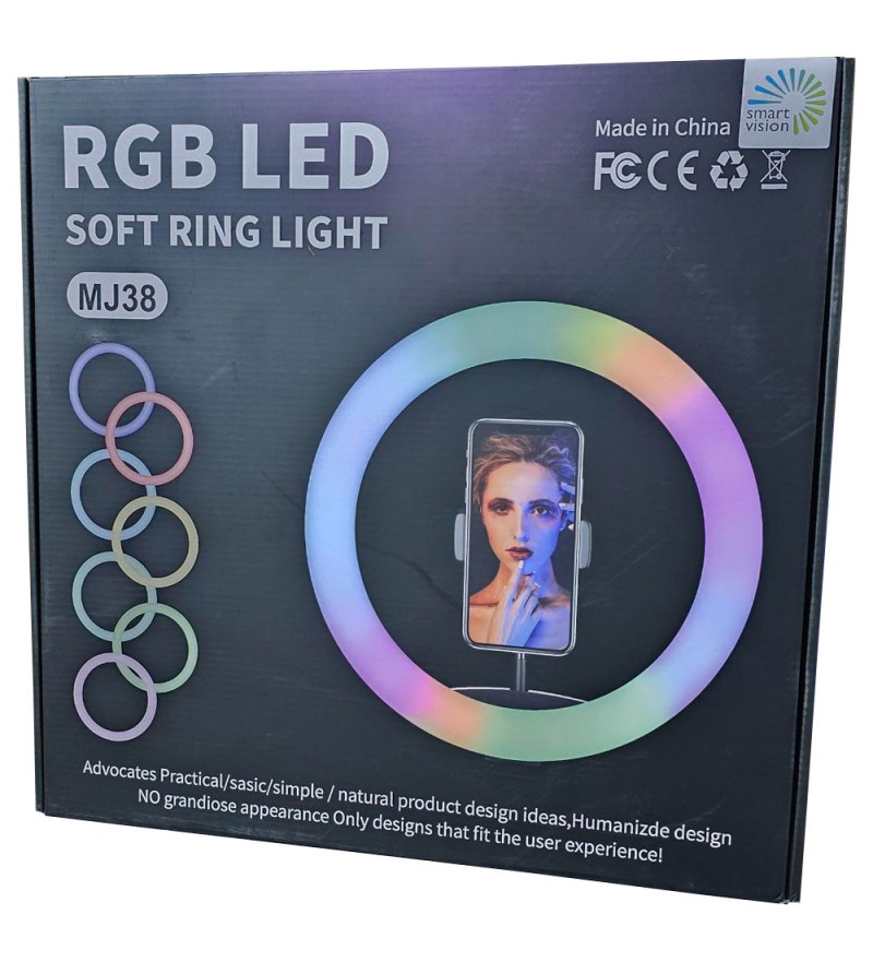 Aro Led Smart Visión 15" MJ38 RGB con Trípode