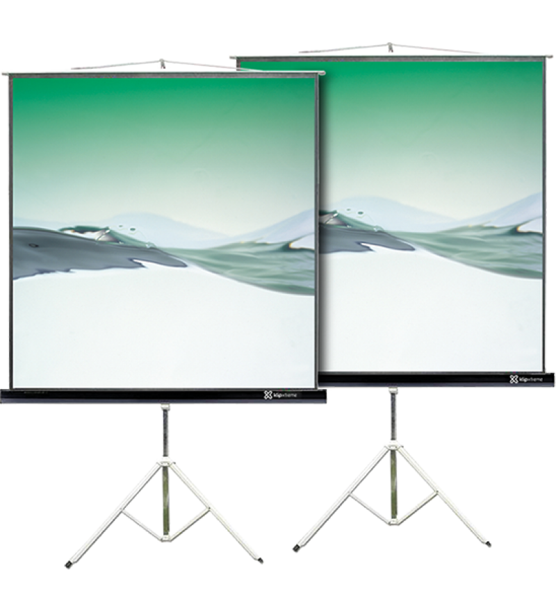 Pantalla de Proyección Klip KPS-102B de 86" - Blanco (C/Tripode)