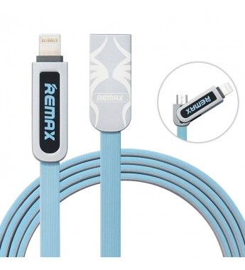 CABLE USB REMAX ARMOR IOS/AND RC-067 AZU
