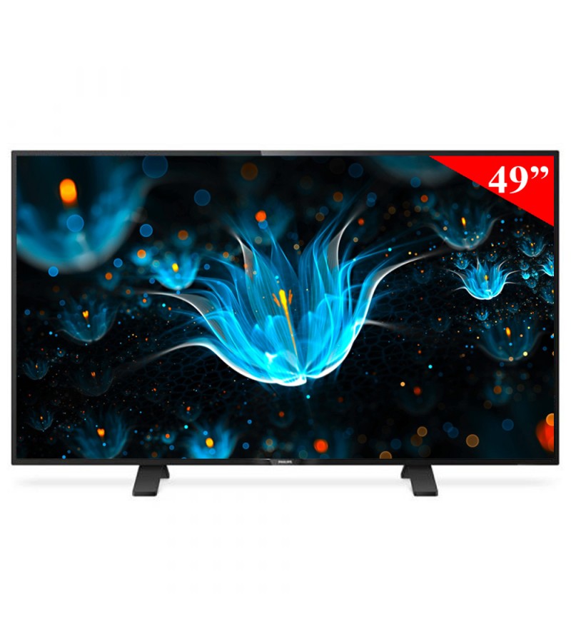 TV LED de 49" Philips Serie 5100 49PFD5101 FHD con HDMI/USB/Bivolt (2016) - Negro