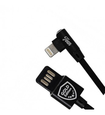 CABLE USB GOLD EDITION GE-T03 IPHONE NEG