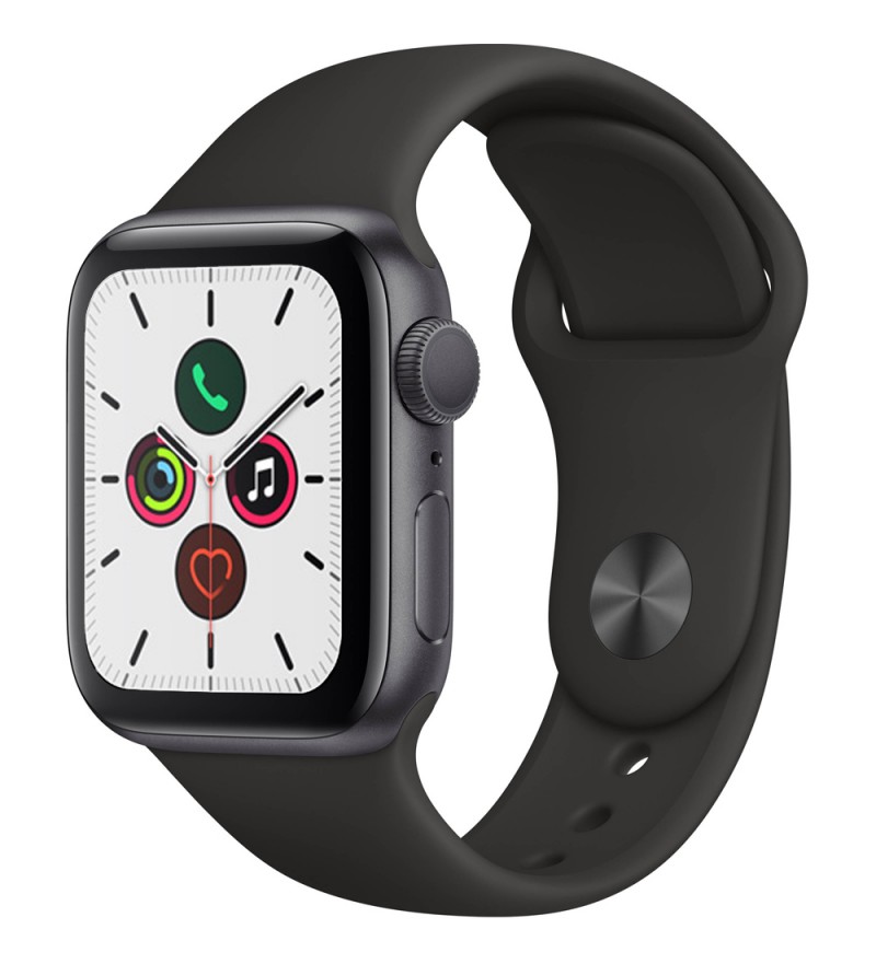Apple Watch Series 5 de 40 mm MWV82LL/A A2092 GPS (Caja de aluminio Gris espacial/Correa deportiva Negra)
