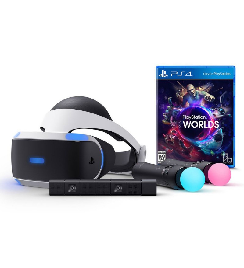 LENTE VR SONY PS4 CUH-ZVR1 BUNDLE WORLDS
