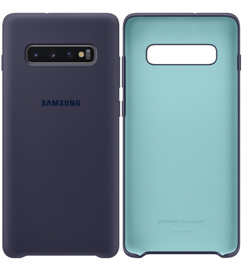 Funda Samsung para Galaxy S10+ Silicone Cover EF-PG975TNEGWW - Azul Ártico