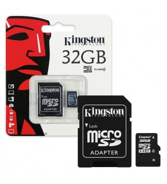 MEMORIA MICRO SD KINGSTON 32GB C4 2X1