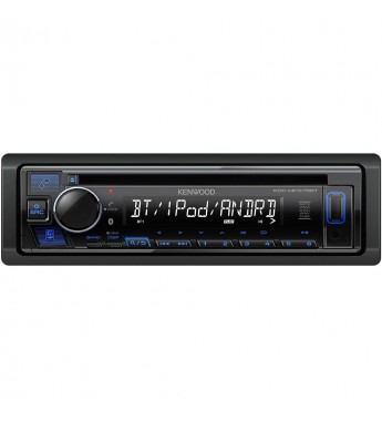 Reproductor de CD Automotriz Kenwood KDC-MP375BT con Bluetooth/USB - Negro