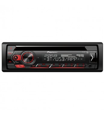 Reproductor CD Automotriz Pioneer DEH-S420BT con Bluetooth/Smart Sync/USB - Negro