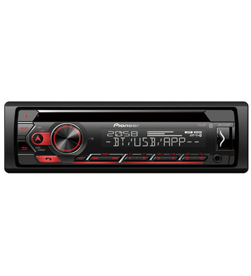 Reproductor CD Automotriz Pioneer DEH-S420BT con Bluetooth/Smart Sync/USB - Negro