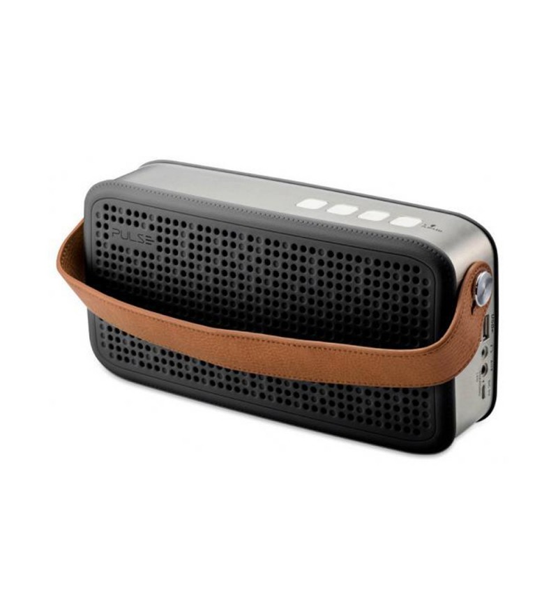 Speaker PULSE SP247 con Bluetooth/Lector SD/Batería 2.000 mAh - Negro/Marrón