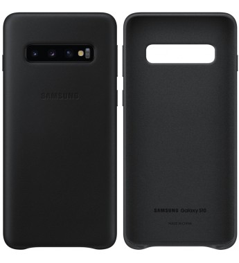 Funda Samsung para Galaxy S10 Leather Cover EF-VG973LBEGWW - Negro