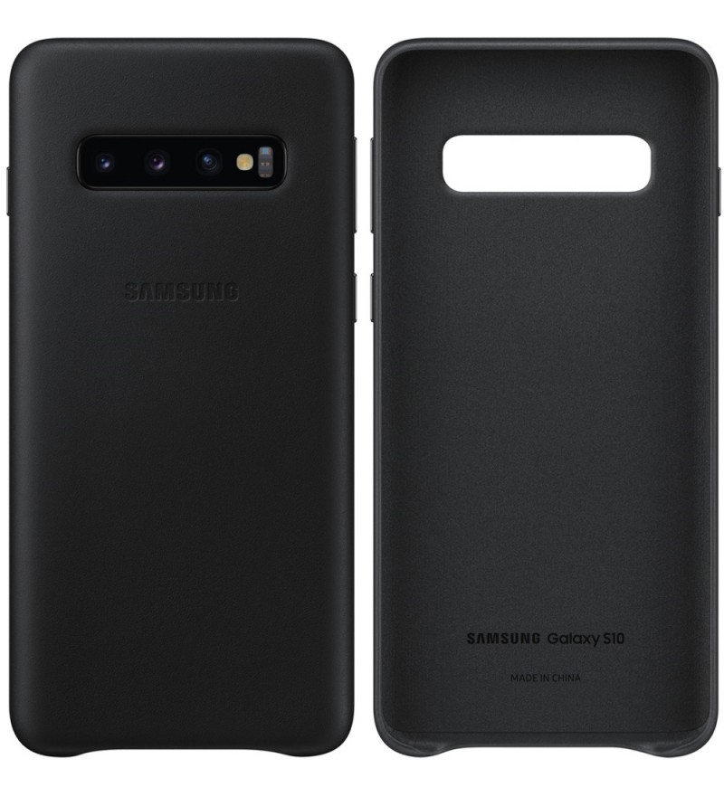 Funda Samsung para Galaxy S10 Leather Cover EF-VG973LBEGWW - Negro