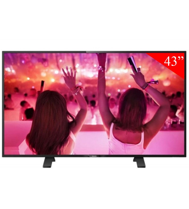 TV LED de 43" Philips Serie 5100 43PFD5101/55 Full HD con HDMI/USB/Bivolt (2016) - Negro