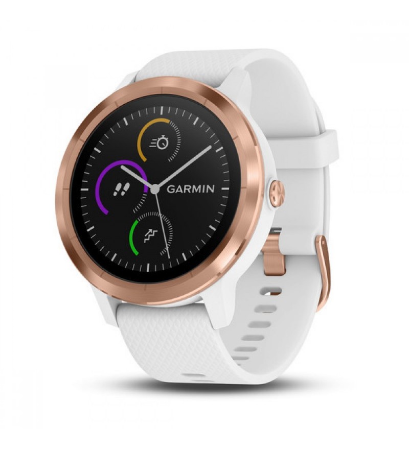 Smartwatch Garmin Vivoactive 3 010-01769-05 con Pantalla de 1.2/GPS/Bluetooth - Oro Rosa/Blanco
