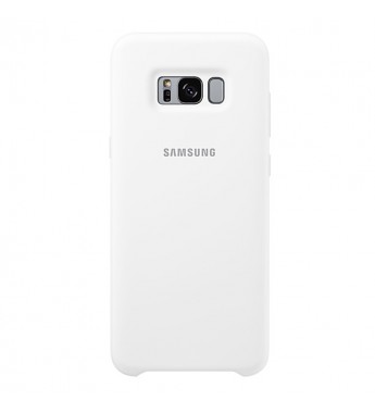 Funda Samsung para Galaxy S8+ Silicone Cover EF-PG955TWEGWW - Blanco