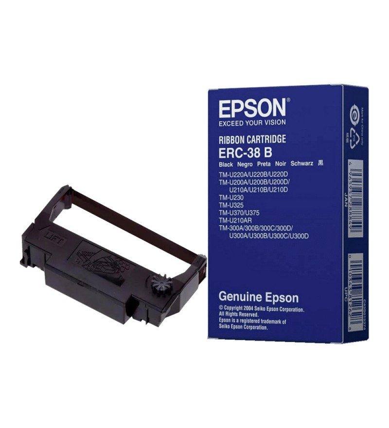 Cinta Epson ERC-38B para impressora TMU220 atéTM-U300D - Preto