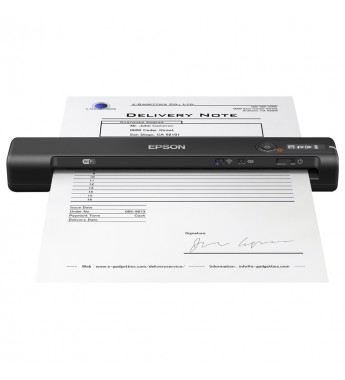 Escáner portátil inalámbrico Epson WorkForce ES-60W Wi-Fi/600DPI