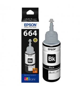 Tinta para Impresoras Epson 664 T664120 de 70 ml - Negro