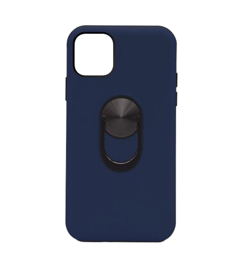 Funda de TPU para iPhone 11 con Soporte de Anillo Ring - Azul Marino